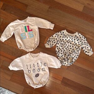 Cream and Leopard bubble romper